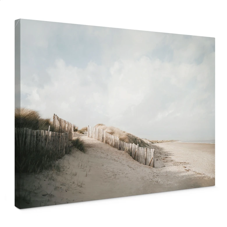 Tableau sur toile Paysage de dunes de la mer du Nord - Annie 