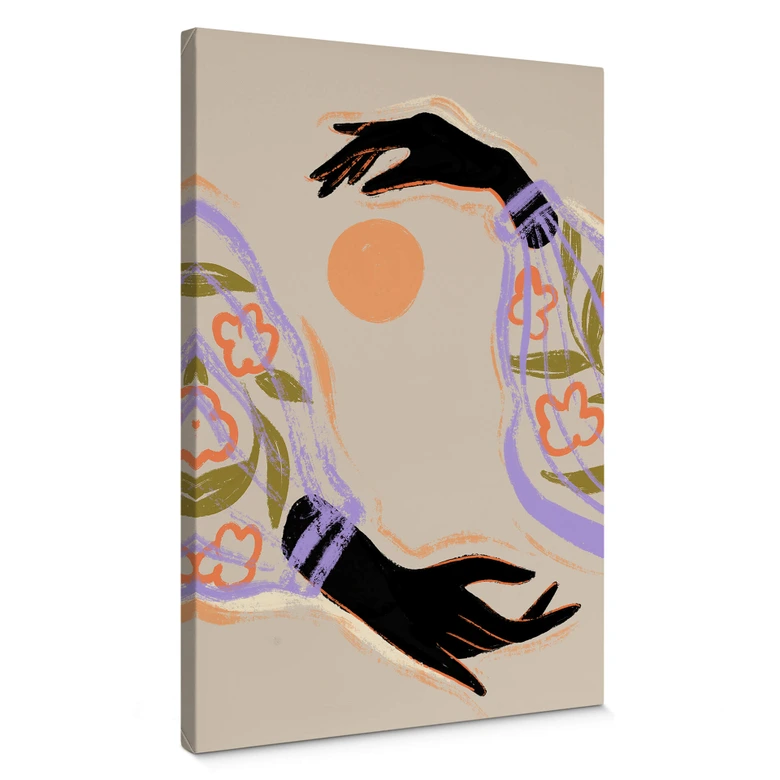 Leinwandbild Kunst - Arty Guava - Umarme die Sonne 
