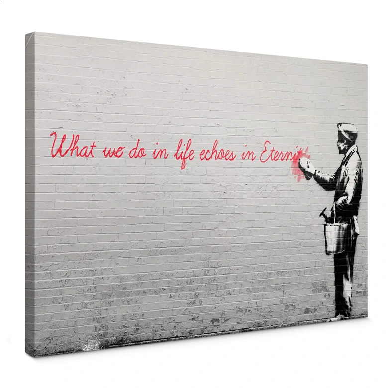 Canvastavla Banksy - Ekon i evigheten 