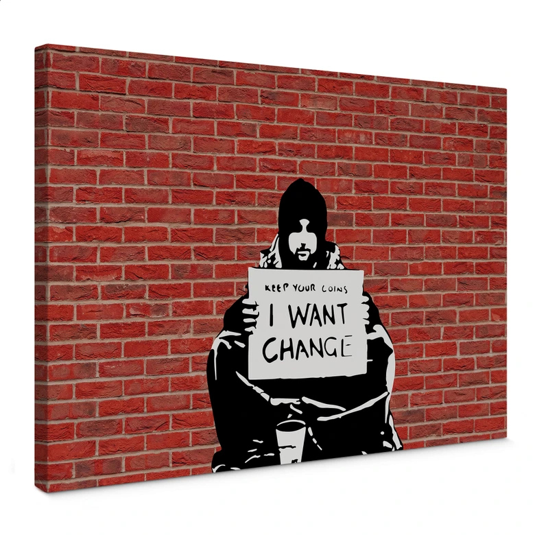 Canvas Banksy - Keep Your Coins 
