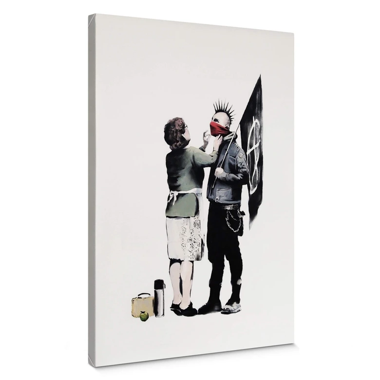 Tableau sur toile Banksy - Mother's Advice 