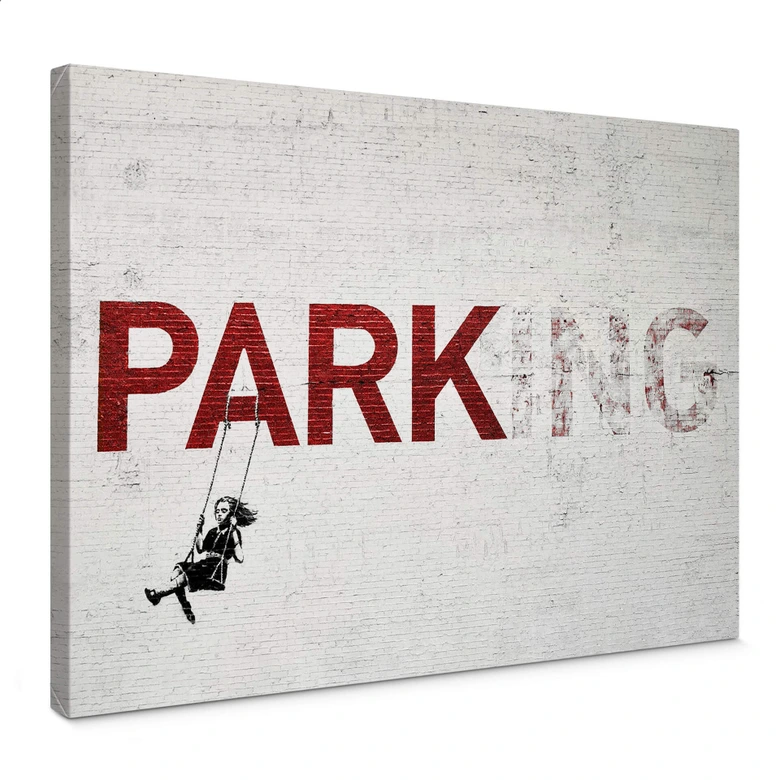 Leinwandbild Banksy - Parking 