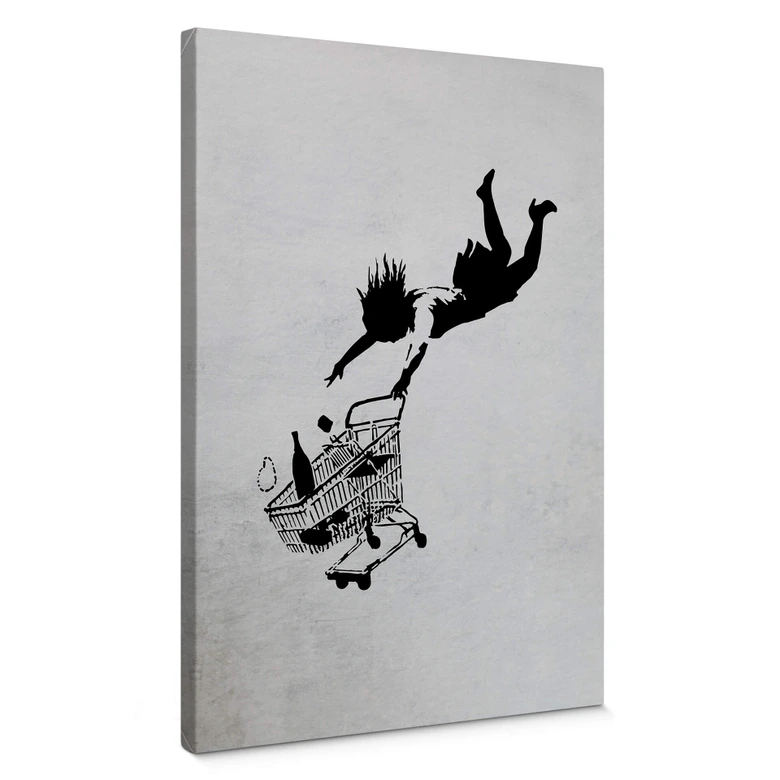 Canvas Banksy - Shop until you Drop 