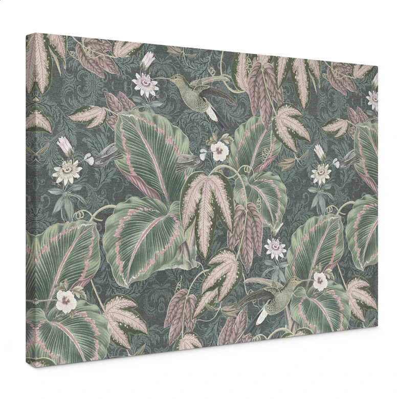 Obraz na płótnie Koliber w tropikalnym lesie - Bloomery Decor 