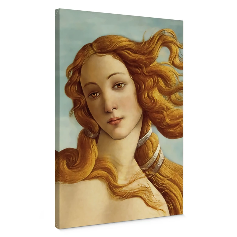 Leinwandbild Portrait der Venus - Inspiriert von Botticelli 
