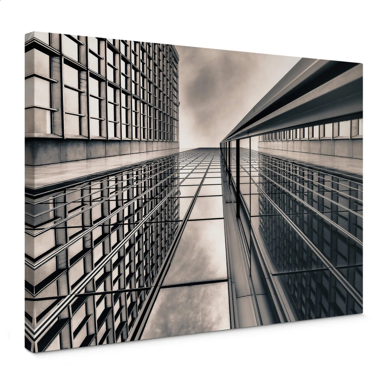 Obraz na płótnie Brown - Wieżowiec 