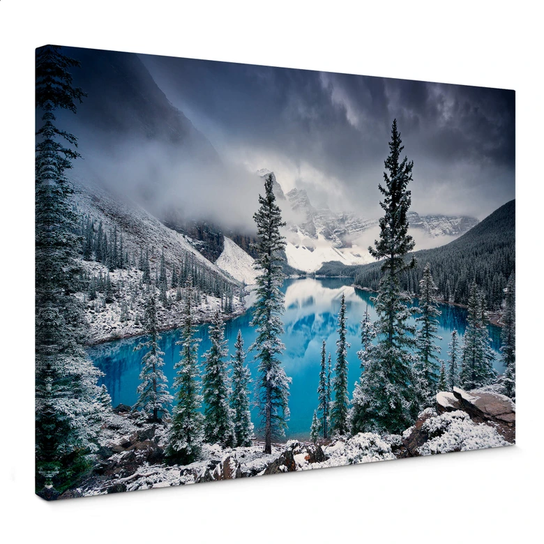 Leinwandbild Cole - Kalter Seeblick 