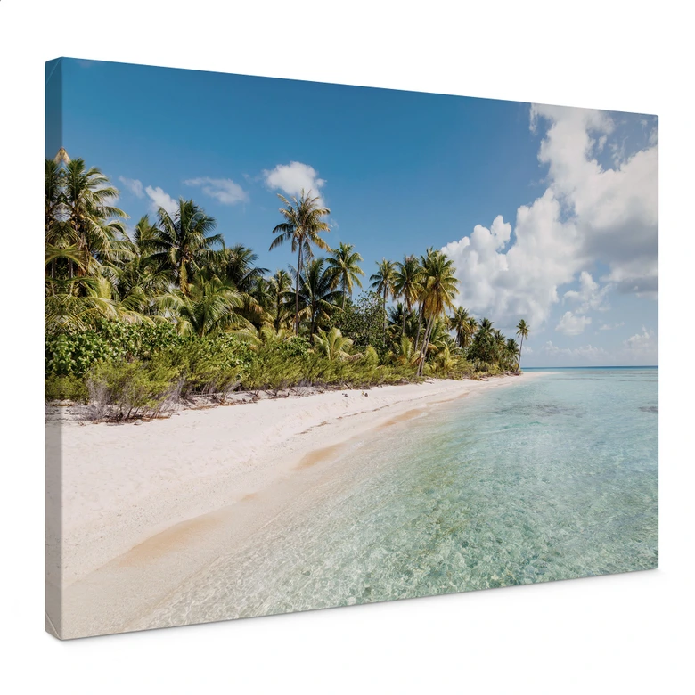 Canvasbillede Palm Beach i Sydhavet - Colombo 