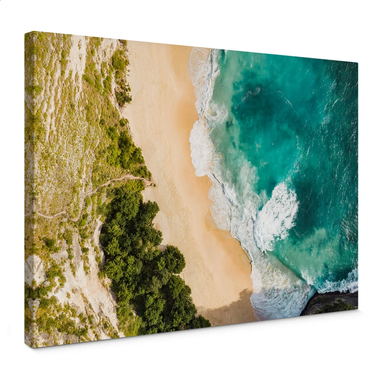 Tableau sur toile Colombo - Plage vue d’en haut 