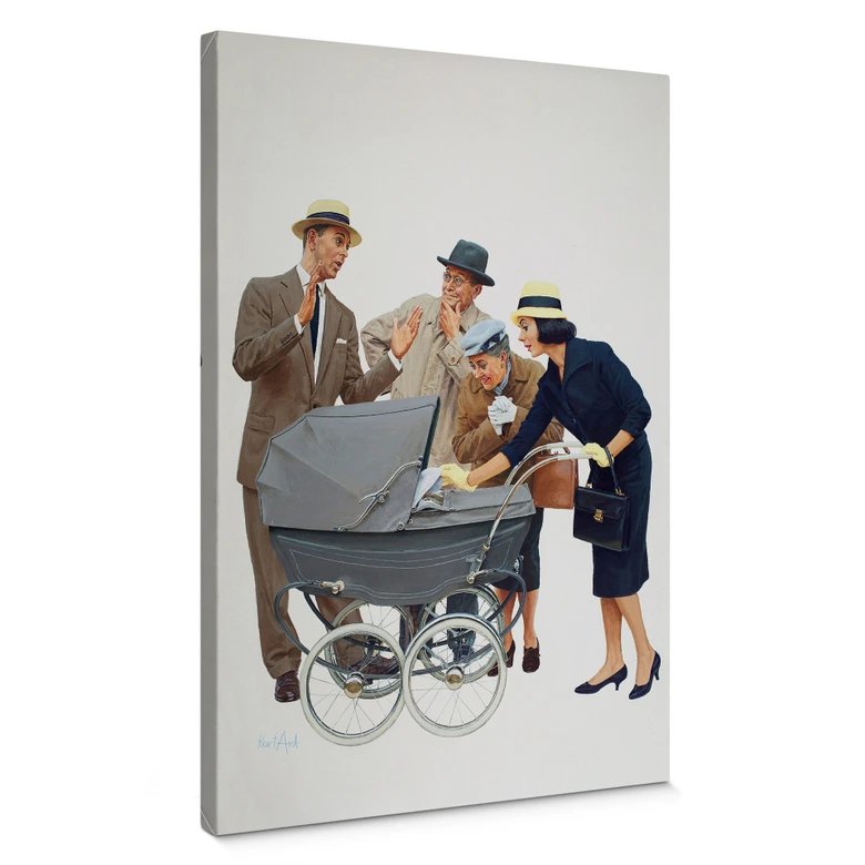 Leinwandbild Kurt Ard - Die Kleine so groß (1961) - 70x100 cm 