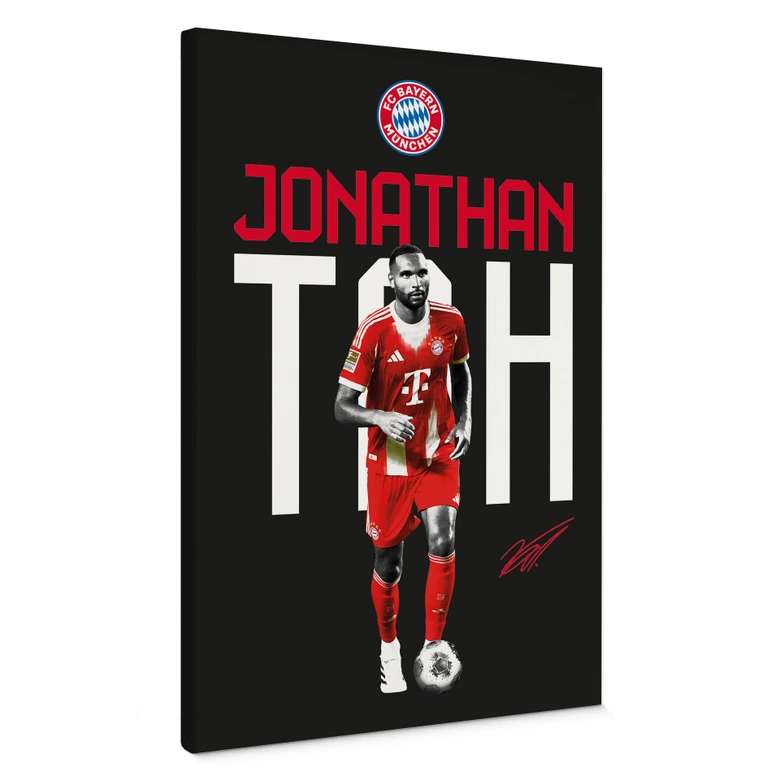 Leinwandbild FC Bayern Spieler Jonathan Tah 2025/26 