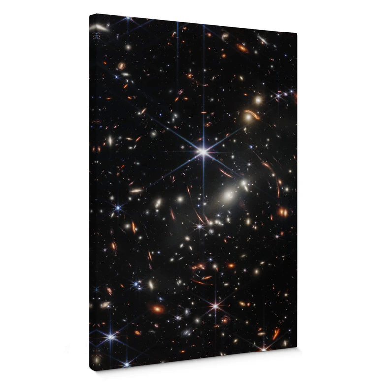 Lienzo Telescopio James Webb - Campo profundo 