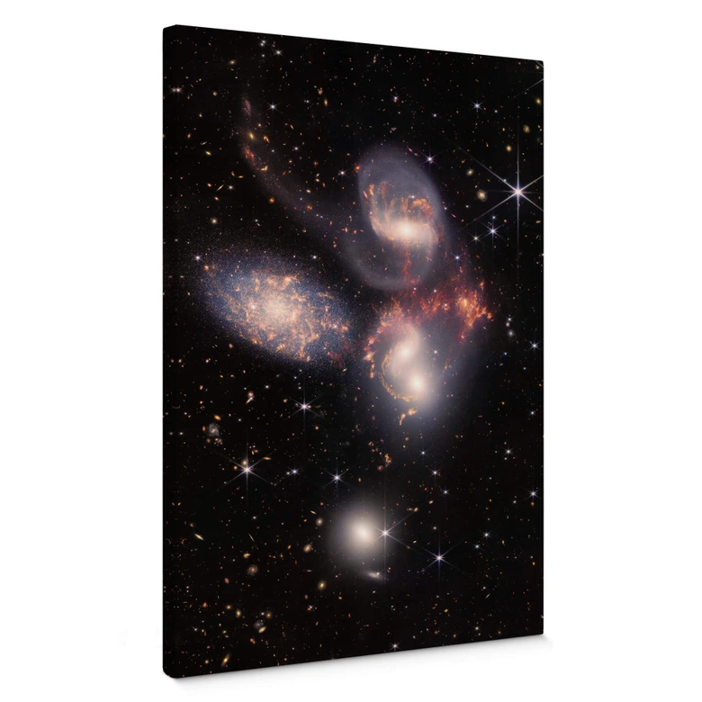 Leinwandbild James Webb Telescope - Stephan's Quintet 