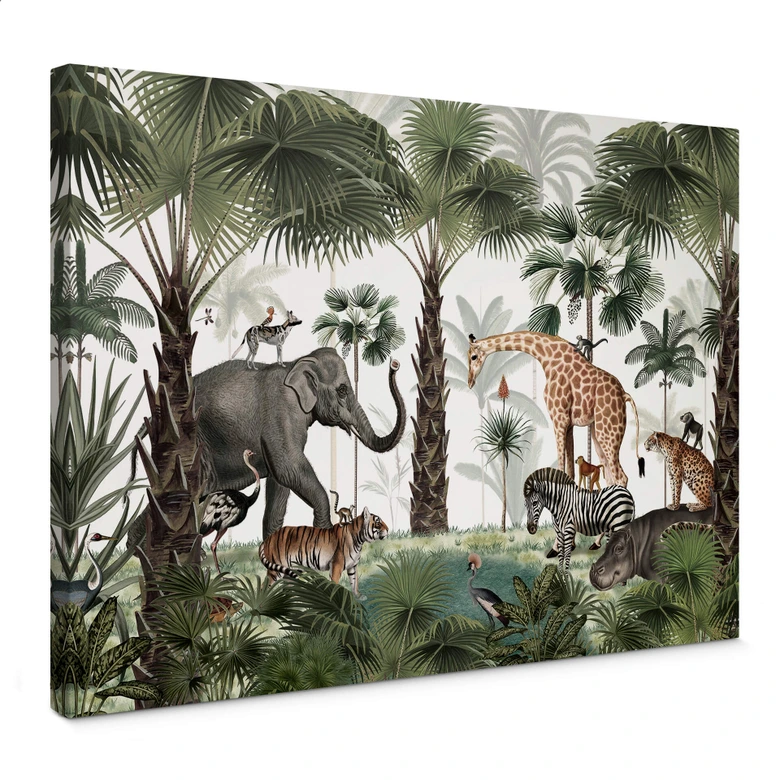 Leinwandbild Kikki Belle - Königreich der Tiere 