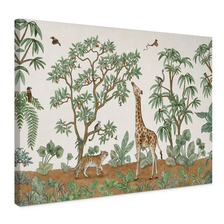 Lienzo objeto oculto animales de la selva - Kikki Belle 