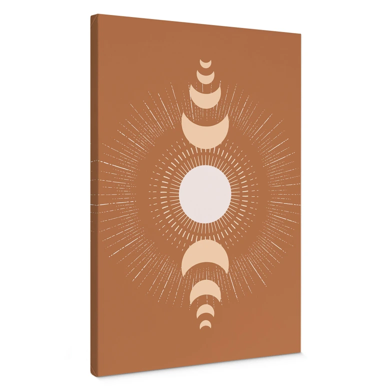 Leinwandbild Mondzyklen - Sonne und Mond im Einklang - KsanaKalpa 