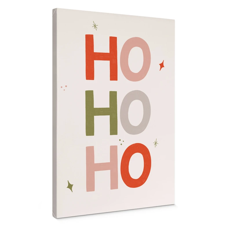 Leinwandbild Weihnachtliches Ho Ho Ho - Menina Lisboa 