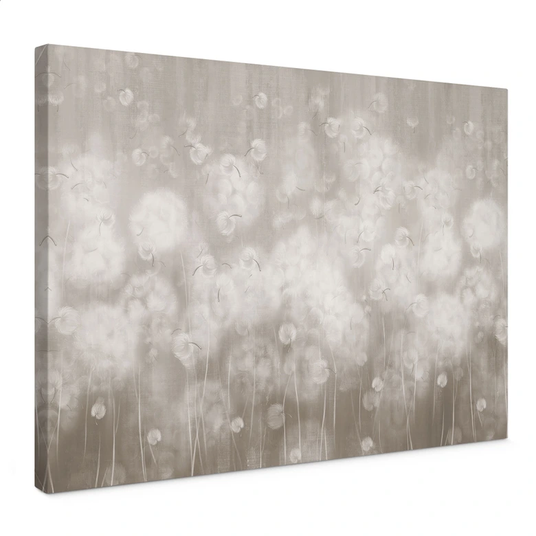 Leinwandbild Pusteblumen Traum in Beige - Ms Tiff 