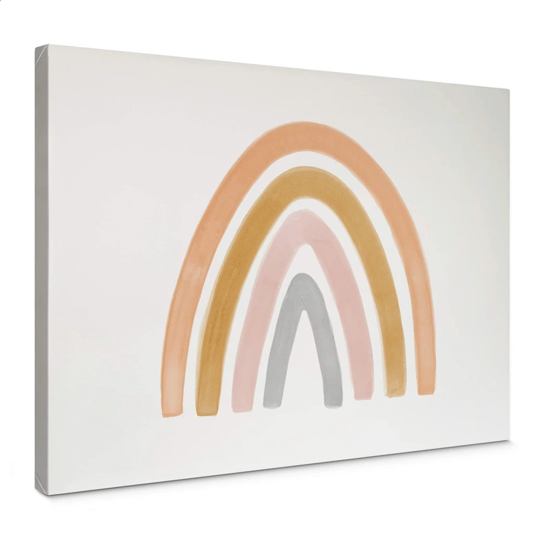 Leinwandbild Nouveauprints - Bunter Regenbogen 