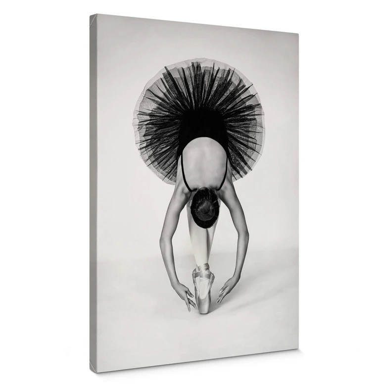 Leinwandbild Pentony MA - Ballerina Schwarz-Weiß 
