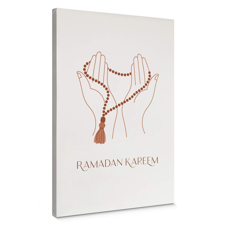 Leinwandbild Ramadan Kareem Hände 