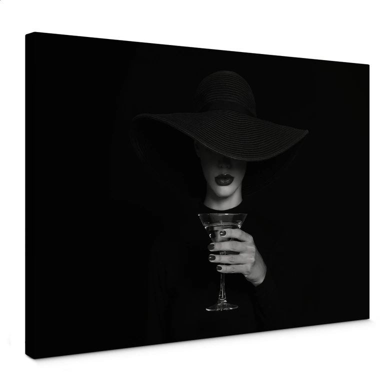 Canvastavla Refat - Ett martiniglas 