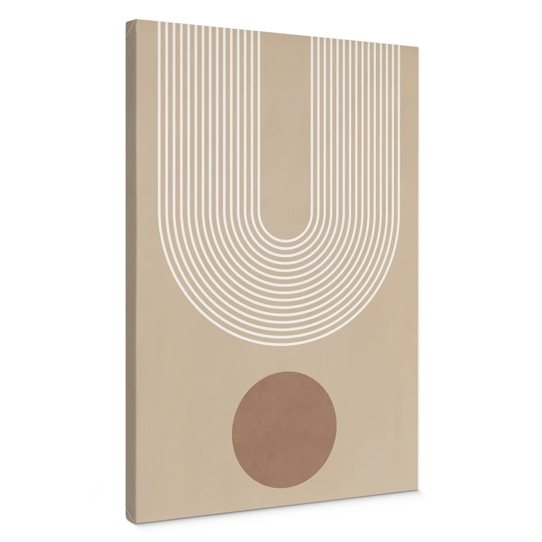 Canvastavla Abstrakt geometri i balans - Ristova 