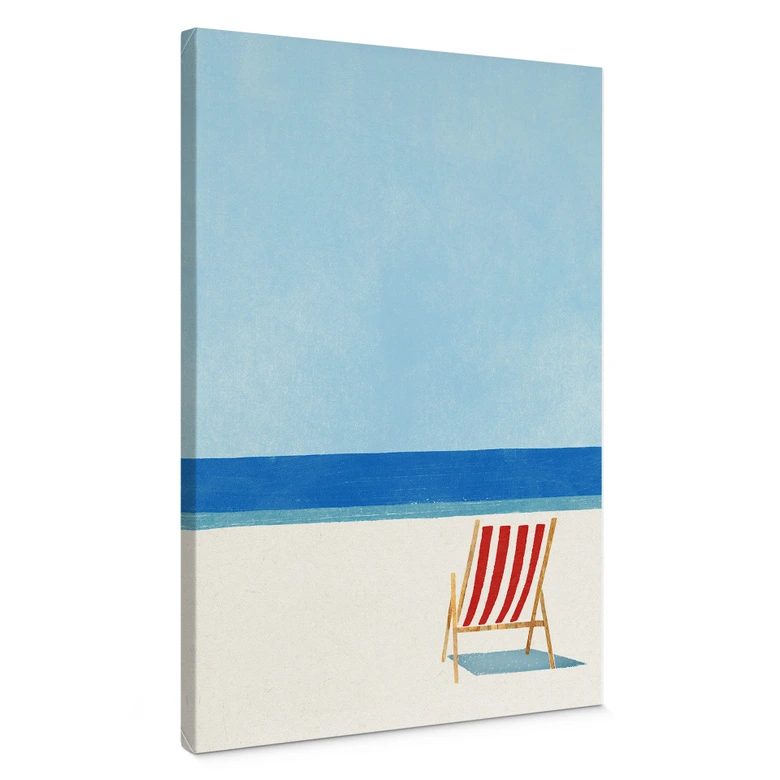 Lienzo tumbona con vistas al mar - Rivers 