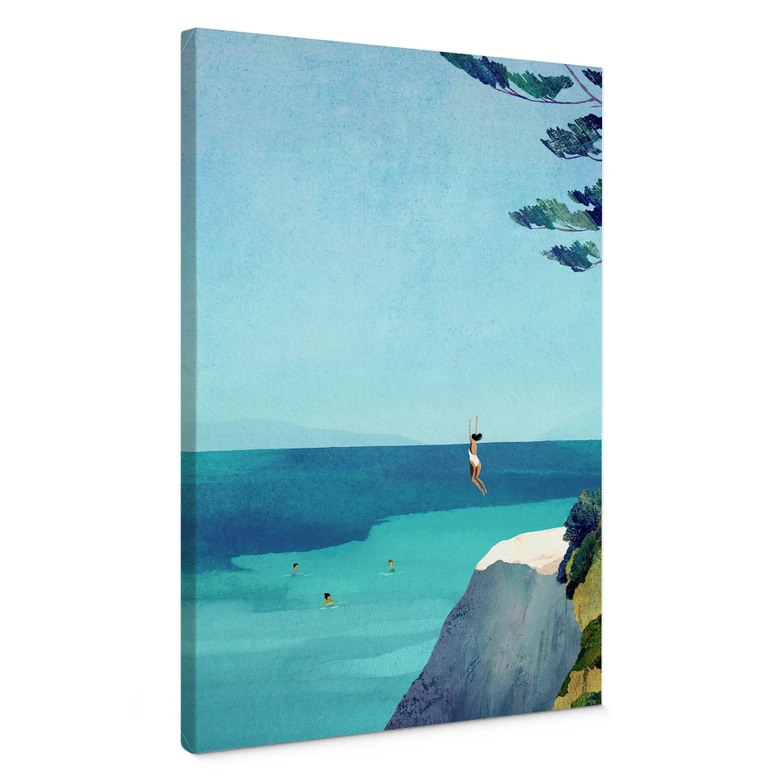 Leinwandbild Küste - Sommerglück am türkisblauen Meer - Rivers 