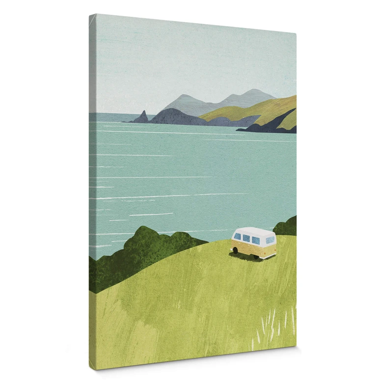 Obraz na płótnie Krajobraz - Van Życie na wybrzeżu - Rivers 