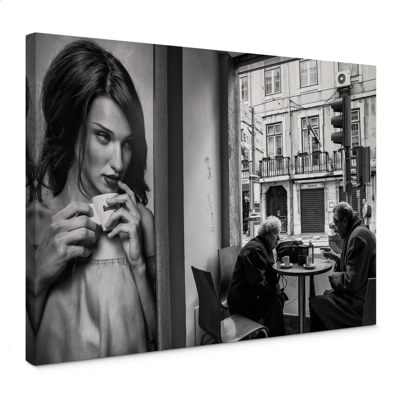 Canvas Sarmento - Samenzijn in het Café 