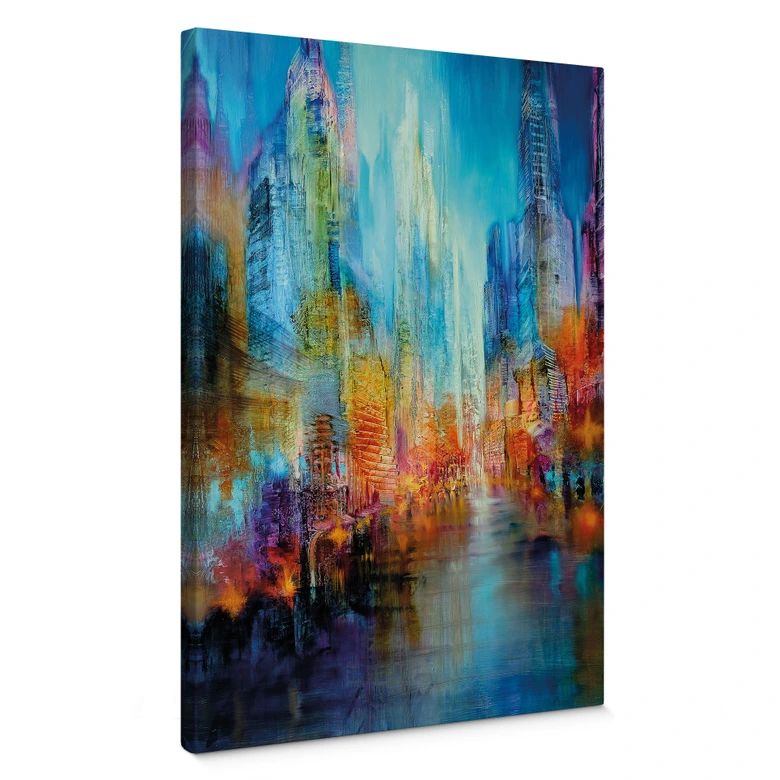 Obraz na płótnie abstrakcyjne miasto - Schmucker 