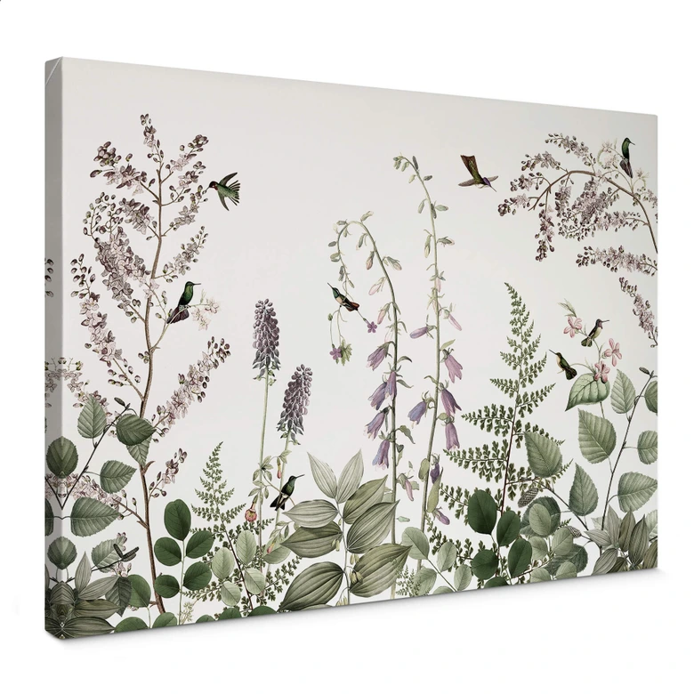 Leinwandbild Sir Edward - Kolibris im Garten 