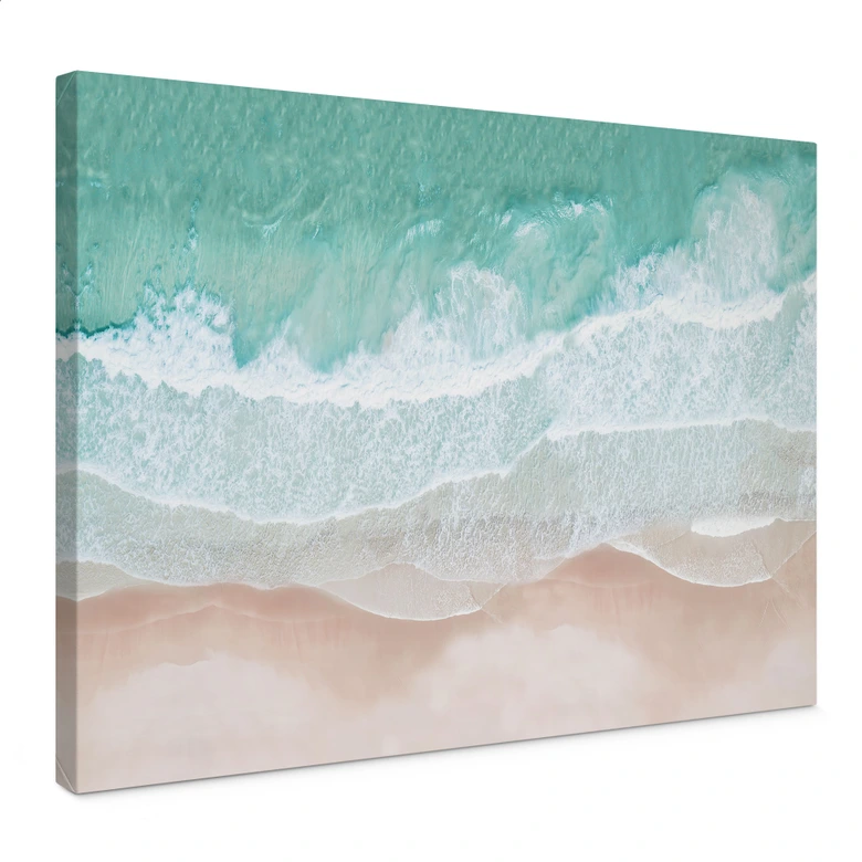 Canvastavla Mjuka vågor på stranden - Sisi & Seb 