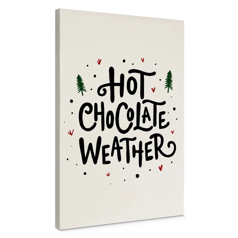 Leinwandbild Hot Chocolate Christmas Print - Soley 