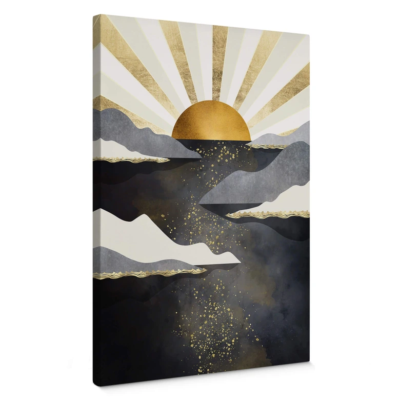 Leinwandbild SpaceFrog Designs - Goldene Dämmerung 