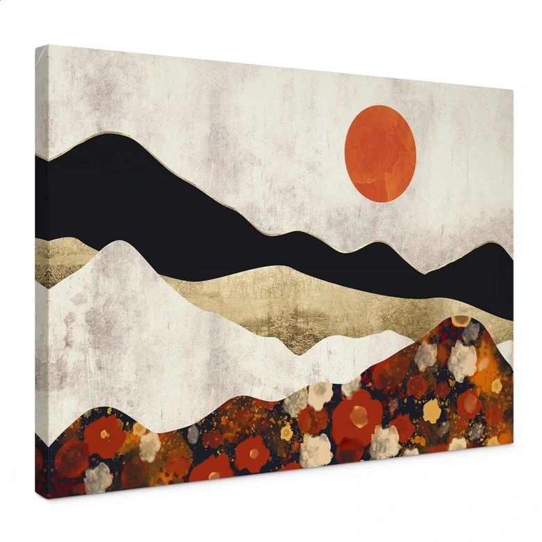 Leinwandbild Herbstliche Berglandschaft - SpaceFrog Designs 