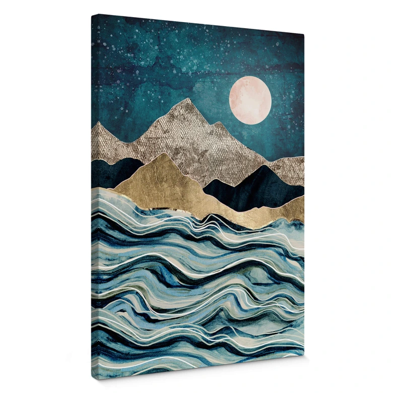 Leinwandbild SpaceFrog Designs - Indigoblau 