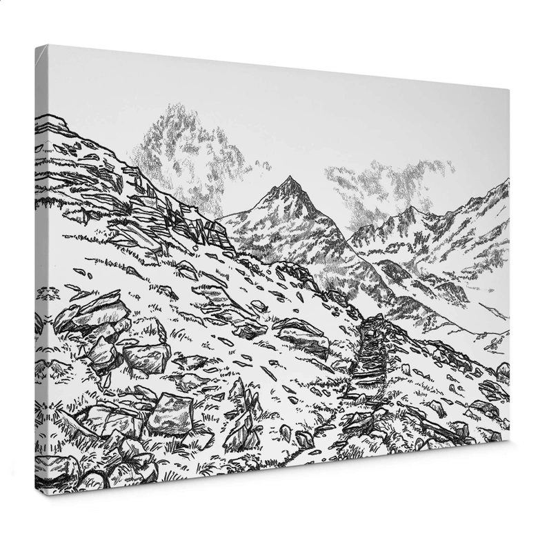 Leinwandbild Sparshott - Die Berglandschaft 