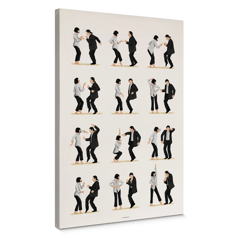 Tableau sur toile Tohmé - Dance mythique de Pulp Fiction 