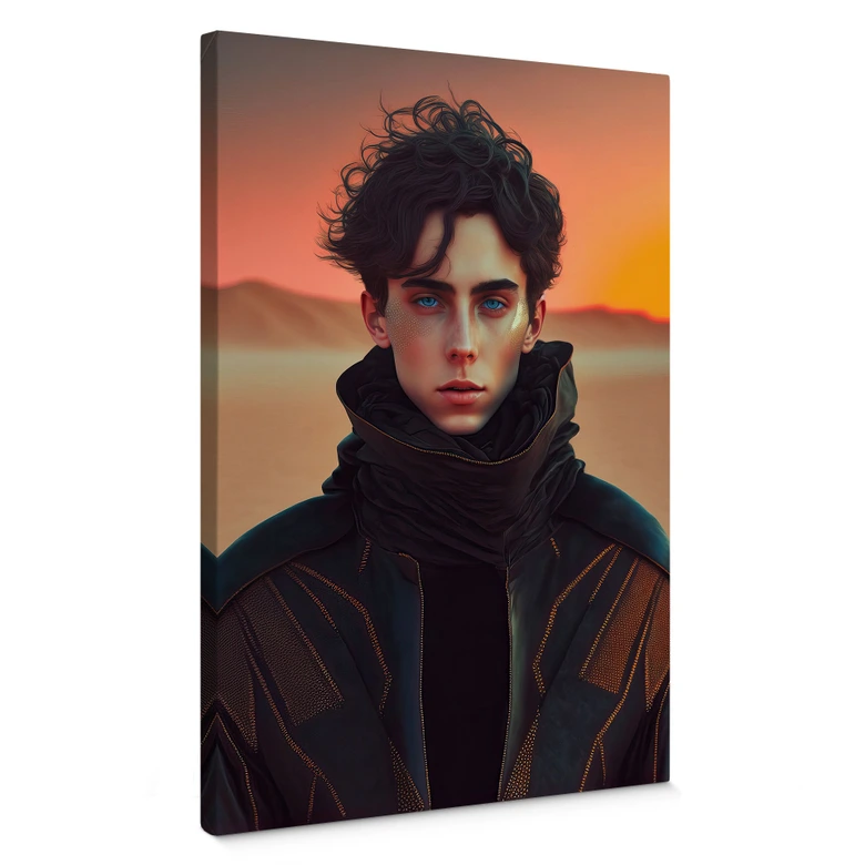 Leinwandbild Paul in der Wüste - Inspiriert von Dune - Treechild 