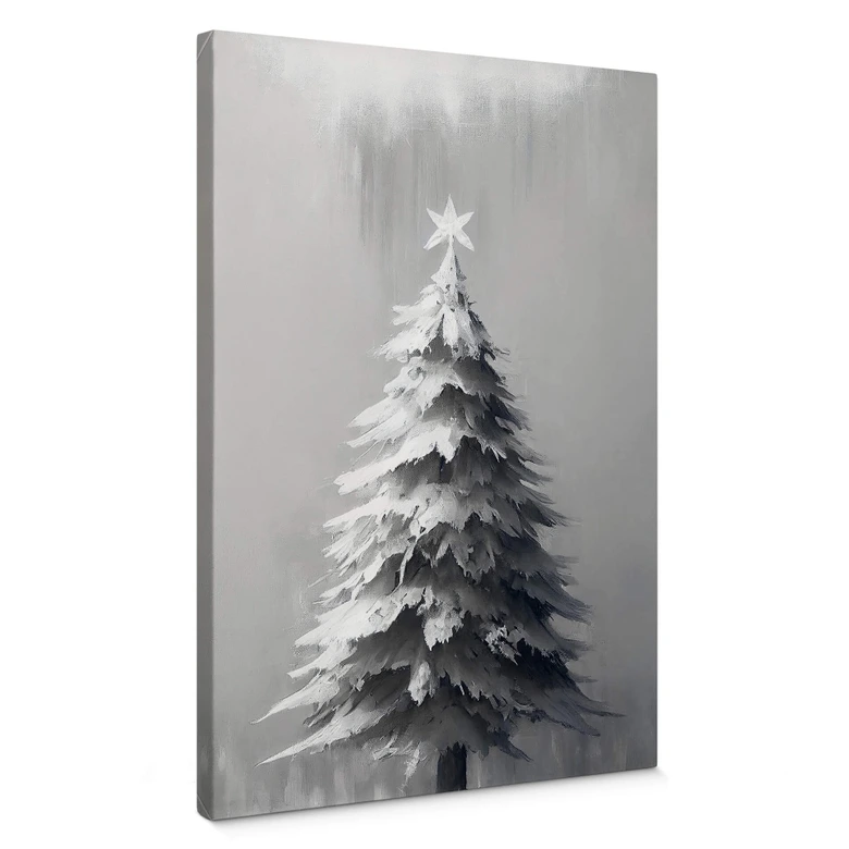 Canvas  Sneklædt juletræ - Treechild 