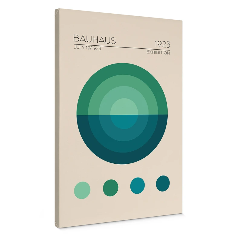 Canvas, Leinwandbild Bauhaus Mavi Daire - Tunaboylu 