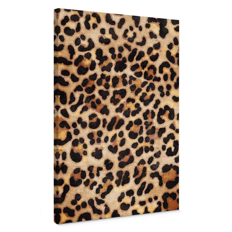 Leinwandbild Wilder Leopard - Animal Print - Tunaboylu 