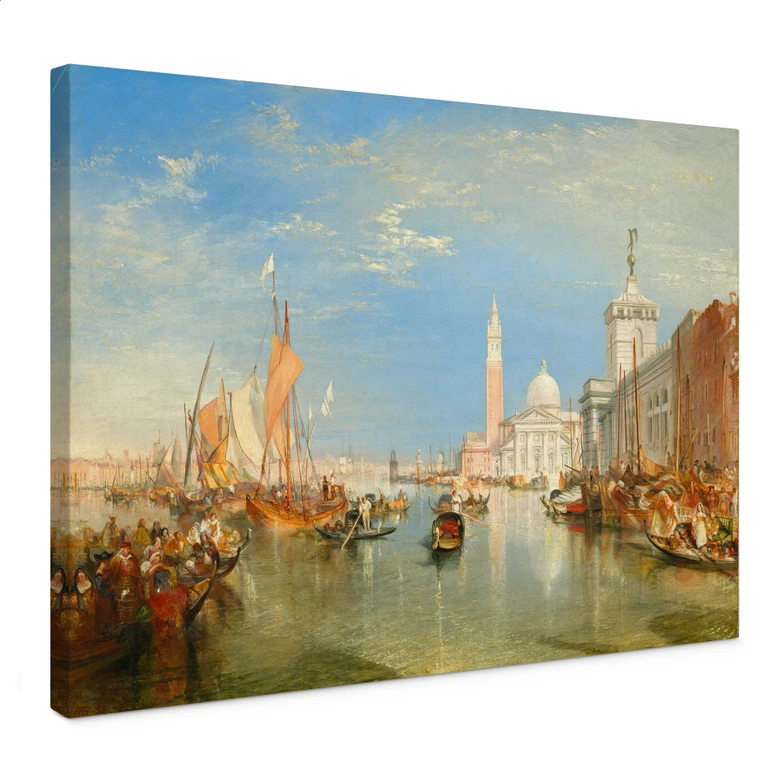 Leinwandbild Turner - Venedig, Dogana und S. Giorgio Maggiore 