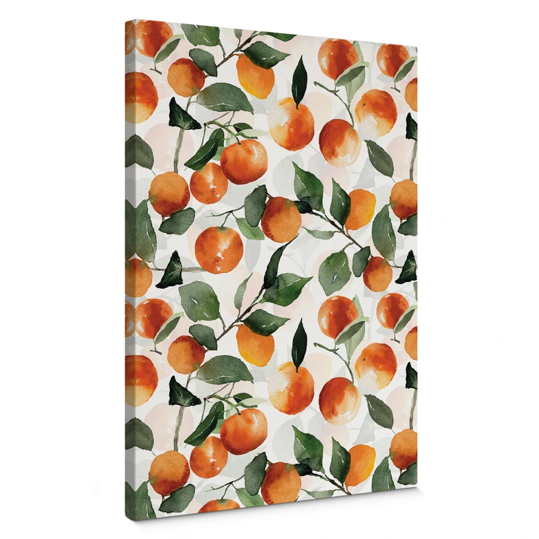 Leinwandbild Fruchtige Mandarinen - UN Designs 