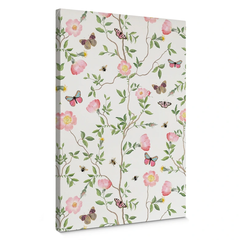 Leinwandbild Rosa Christrosen im Frühling - UN Designs 
