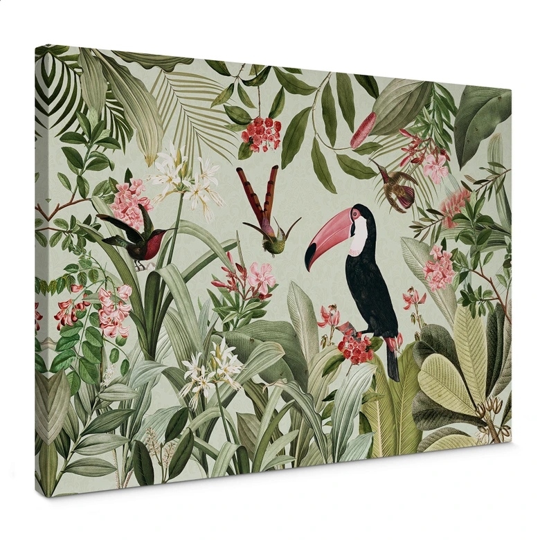 Canvas Tukan i et jungleparadis - UN Designs 