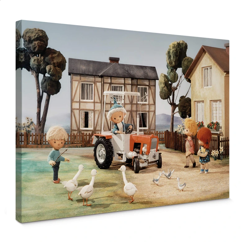 Canvas Print Sandman with tractor 