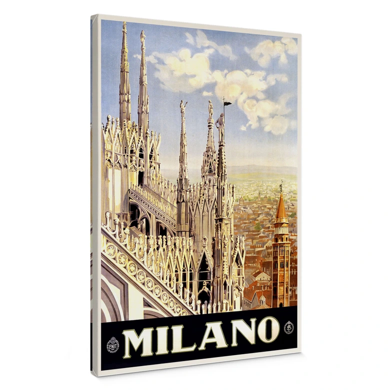 Leinwand Vintage Travel - Milano 